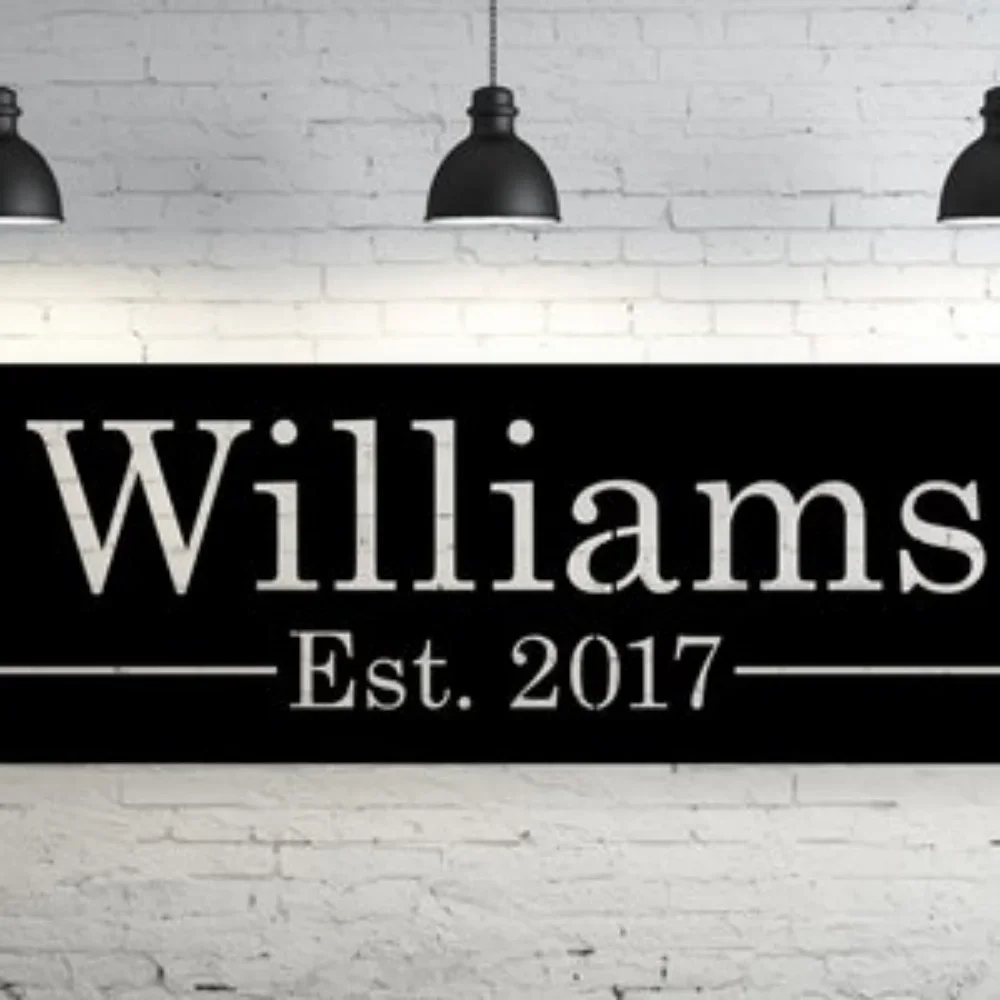 

Personalized Custom Outdoor Family Name Sign Last Wall Decor Customized Halloween Decoration Ratoncito pérez door