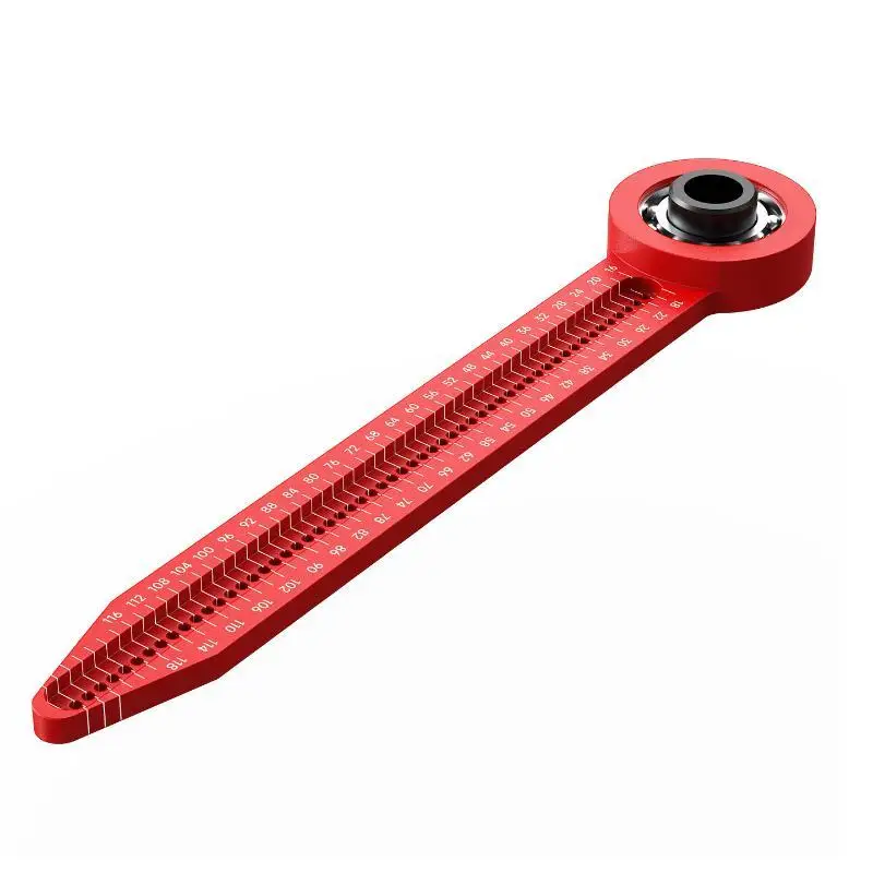 Woodworking Scribing Compass Smooth Bearing Aluminum Alloy Adjustable Rotary Ruler for Home Renovation Work