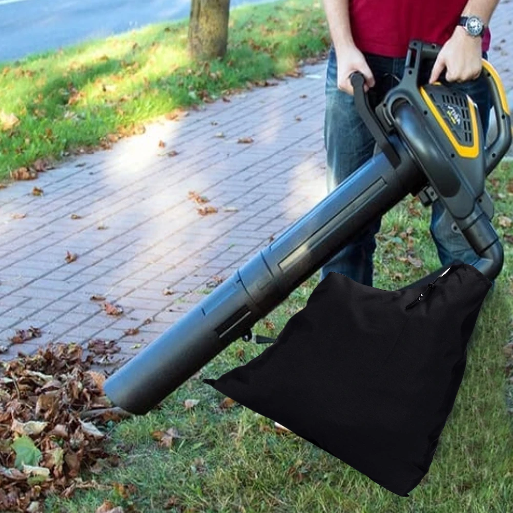 Universal Leaf Vacuum Blower Bag Oxford Fabric Zippered Leaf Collection Bag Leaf Blower Vacuum Storage Bag Outdoor Garden Tool