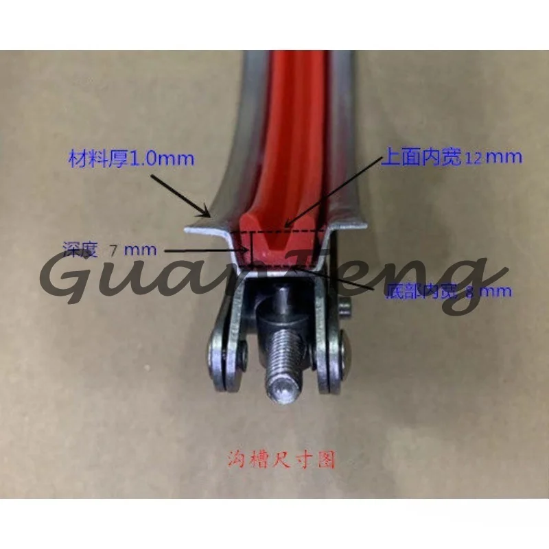 Quick Clamp Pipe Clamp Strong Clamp Galvanized U-shaped Duct Flange Tube Quick Release Canvas Adjustable Hoop