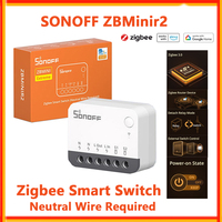 SONOFF ZBMinir2 Zigbee Smart Switch ZBMini R2 Extreme External Switch Control Detach Relay Neutral Wire Required Zigbee Switch