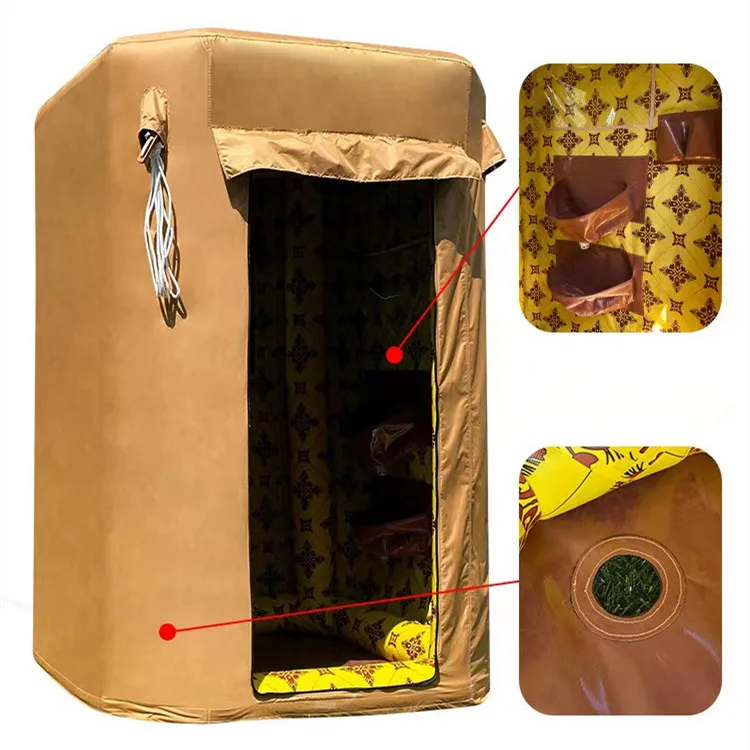 #￥Double Layer Saudi Fabric Four-season Water-proof Inflatable TentTwo Bedrooms One Living Room for Outdoor CampingToilet Shower