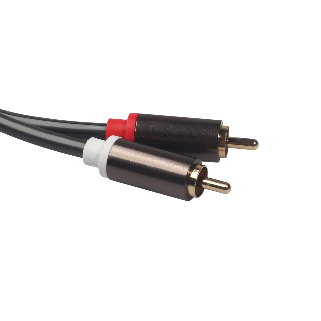 2RCA Jack maschio a doppio cavo XLR femmina OFC AUX cavo Audio Shileded per altoparlanti Mixer amplificatore 1.5m