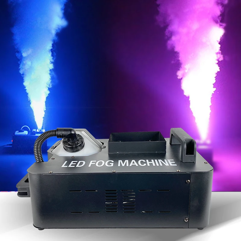 2Pcs LED Fog Machine 1500W Stage Smoke Column Machine DMX512 Remote Control for DJ Disco Nightclub Bar Wedding Dance Show