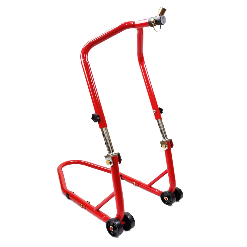 

Adjustable Universal Motorcycle Stand Triple Tree Headlift Wheel Lift Frame Heavy-Duty Front/Rear Support Bracket Maintenance
