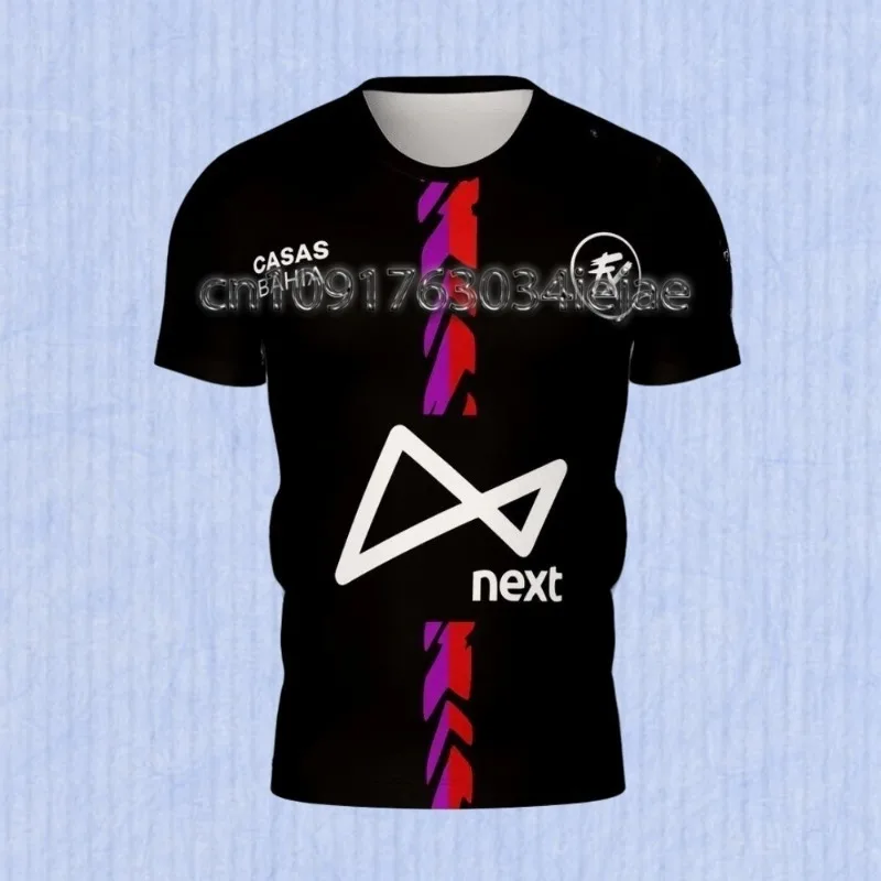 

MOTO-Men's T-Shirt Racing Jersey Uniforme Fluxo Esports Branco Jersey Sportswear Street Clothing Running Extreme Leisure Top