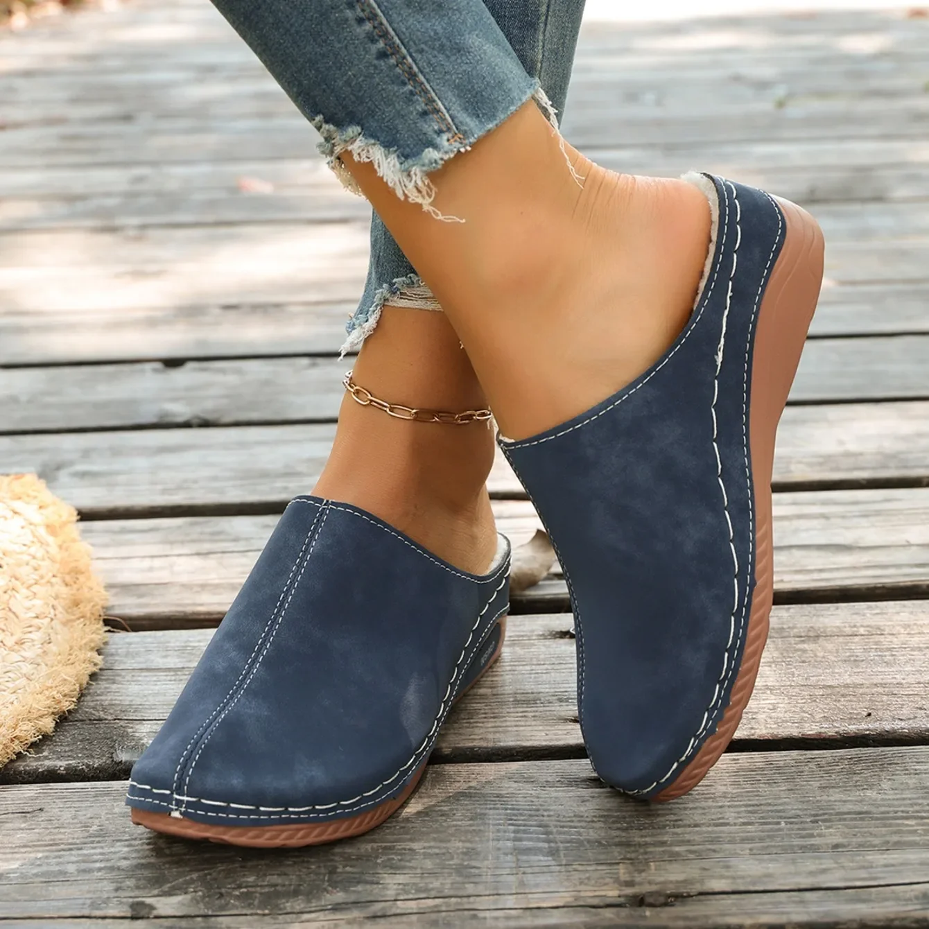 2026 Sommer Damen Pantoffeln Strand Designer Schuhe Damen Casual Plateau-Sandalen Bequeme Slip-On Mode-Slides Damen Mules – Detail 4