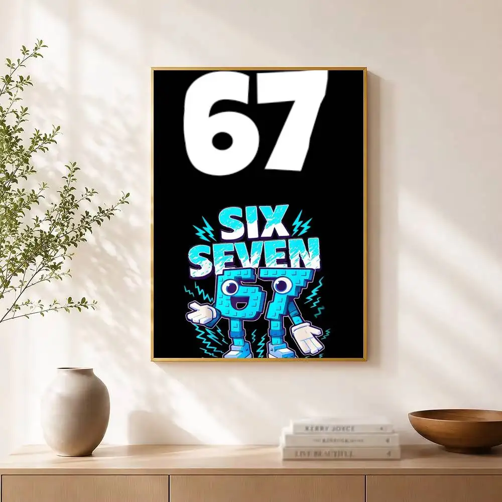 Fashion S-SIX S-SEVEN 67 Poster Waterproof Wall Art Sticker For Bar Living Room Vintage Decor High Quality Print Gift