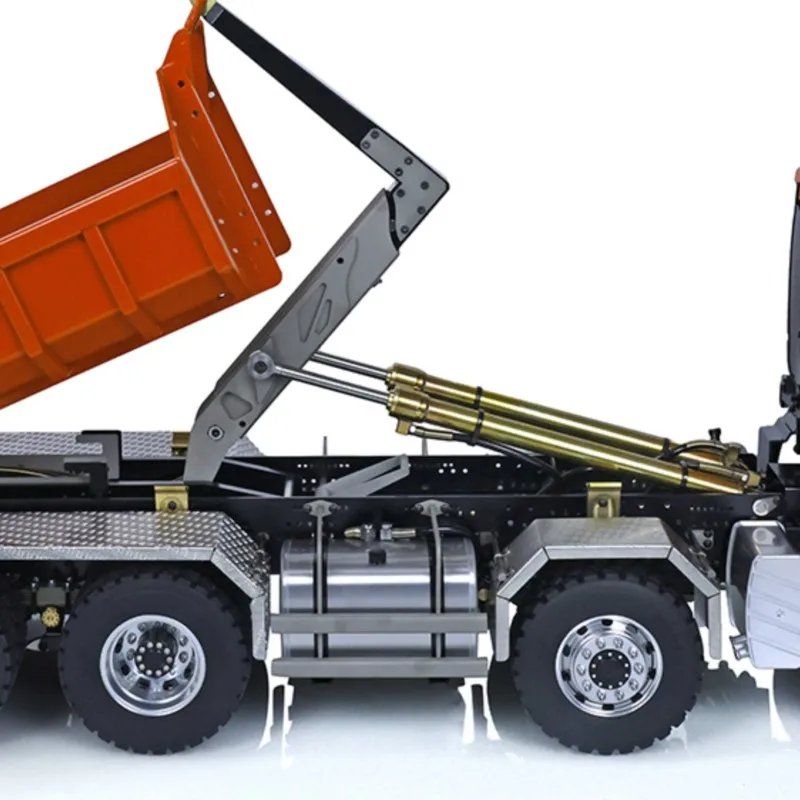 

LESU 1/14 8*8 Hydraulic TGS RC Dumper Truck Roll On/Off Metal RC Tipper Servo Motor Painted Car Radio Control Heavy Machine Toys