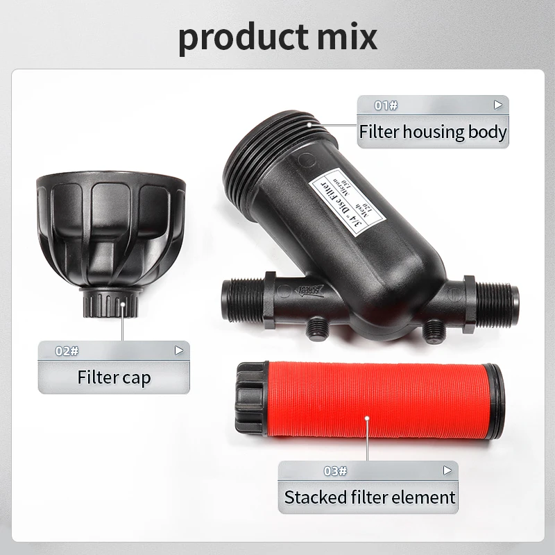 Garten Bewässerung Net Filter Bildschirm Sprayer 3/4' 1' 1,5' 2' Zoll Tropf Bewässerung Werkzeuge Fitting Rohr Anschluss für Gardeni – Detail 4