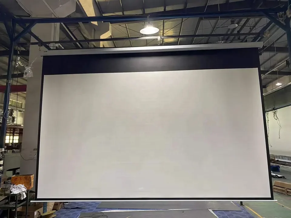 200 Inch Motorized Electric 16:9 Projector Screen with Remote Wall-Mounted Metal Housing 3 Year Warranty