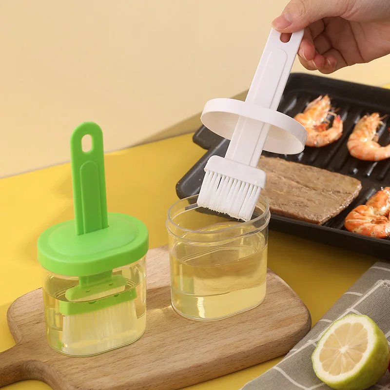 High temperature resistant kitchen pancake oil brush, honey bottle seasoning bottle barbecue oil brush magic