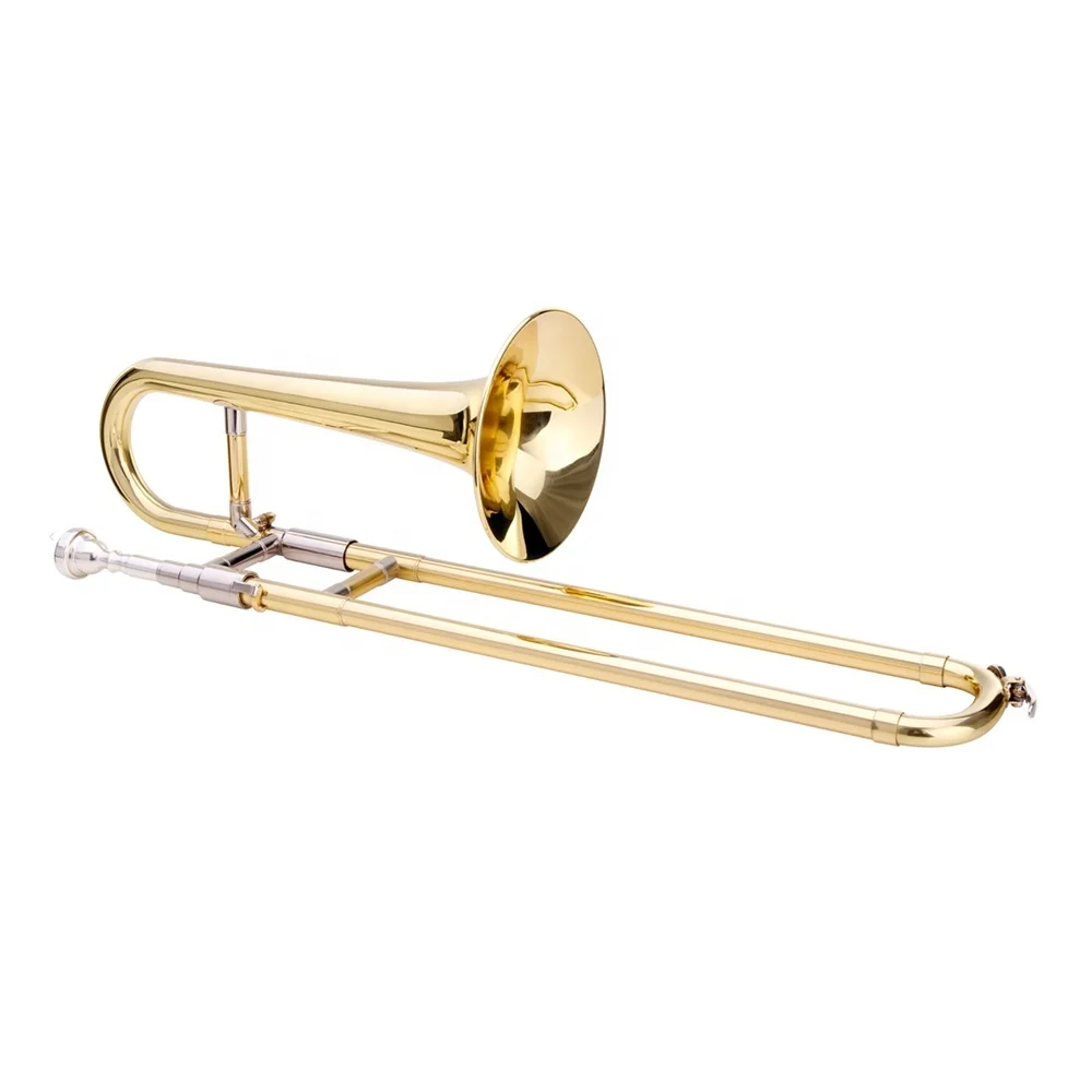 Children's Gold BB Trombone Trumpet with Lacquer Surface OEM Accepted Brass Instrument JYCTR03