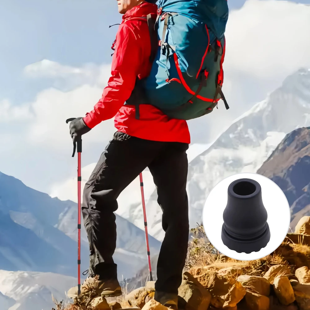 4Pcs 16-22mm Anti Slip Rubber Pads Cover Canes, Crutches, Bottom Pads, Protective Covers, Climbing And Hiking Poles, Tips