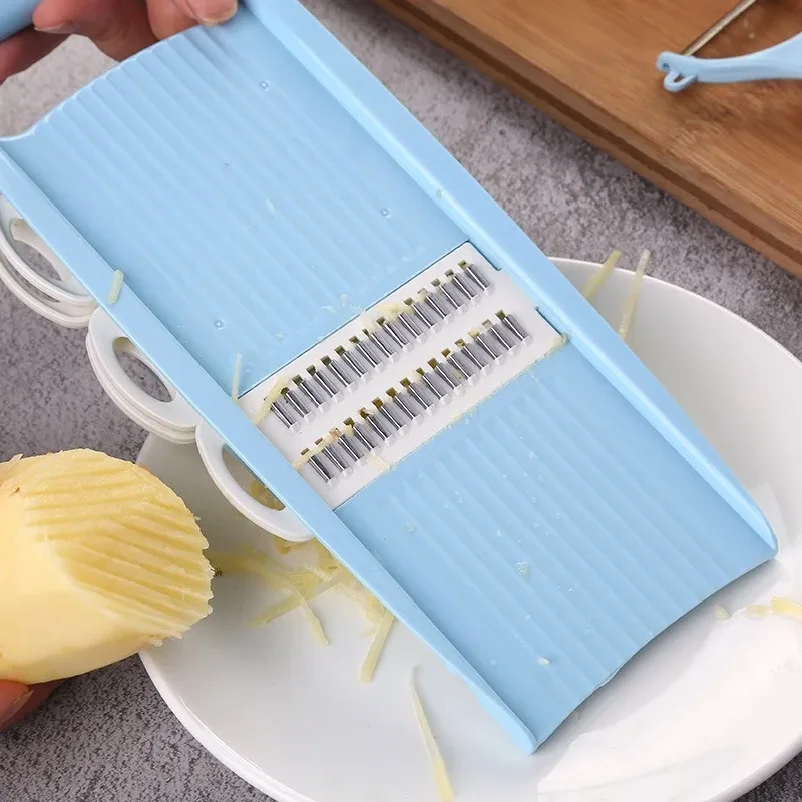 Multifunctional Vegetable Slicer 4 in 1 Adjustable Food Shredder Peeler Potato Carrot Cutter for Shredding Kitchen Gadgets