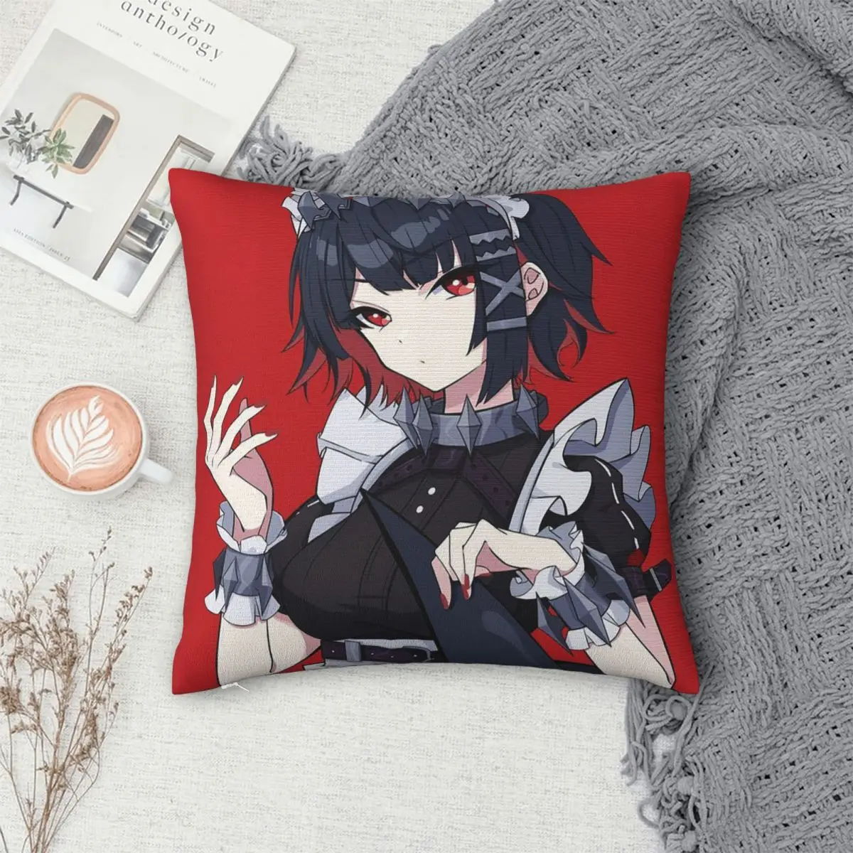 Game Zenless Zone Zero Ellen Joe Square Pillowcase Pillow Cover Cushion Zip Decorative Comfort Throw Pillow for Home Living Room
