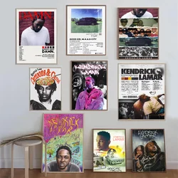 Póster de álbum de personajes de música Kendrick Lamar, impresiones y carteles de buena calidad, póster de calidad HD, arte de pared, pintura, estudio, decoración del hogar