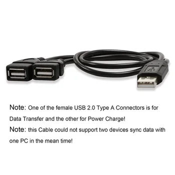 Hub USB Universal 3.0 2.0 com 2 Portas, Adaptador de Cabo Divisor de Dados Masculino para Duas Saídas Femininas para Laptop