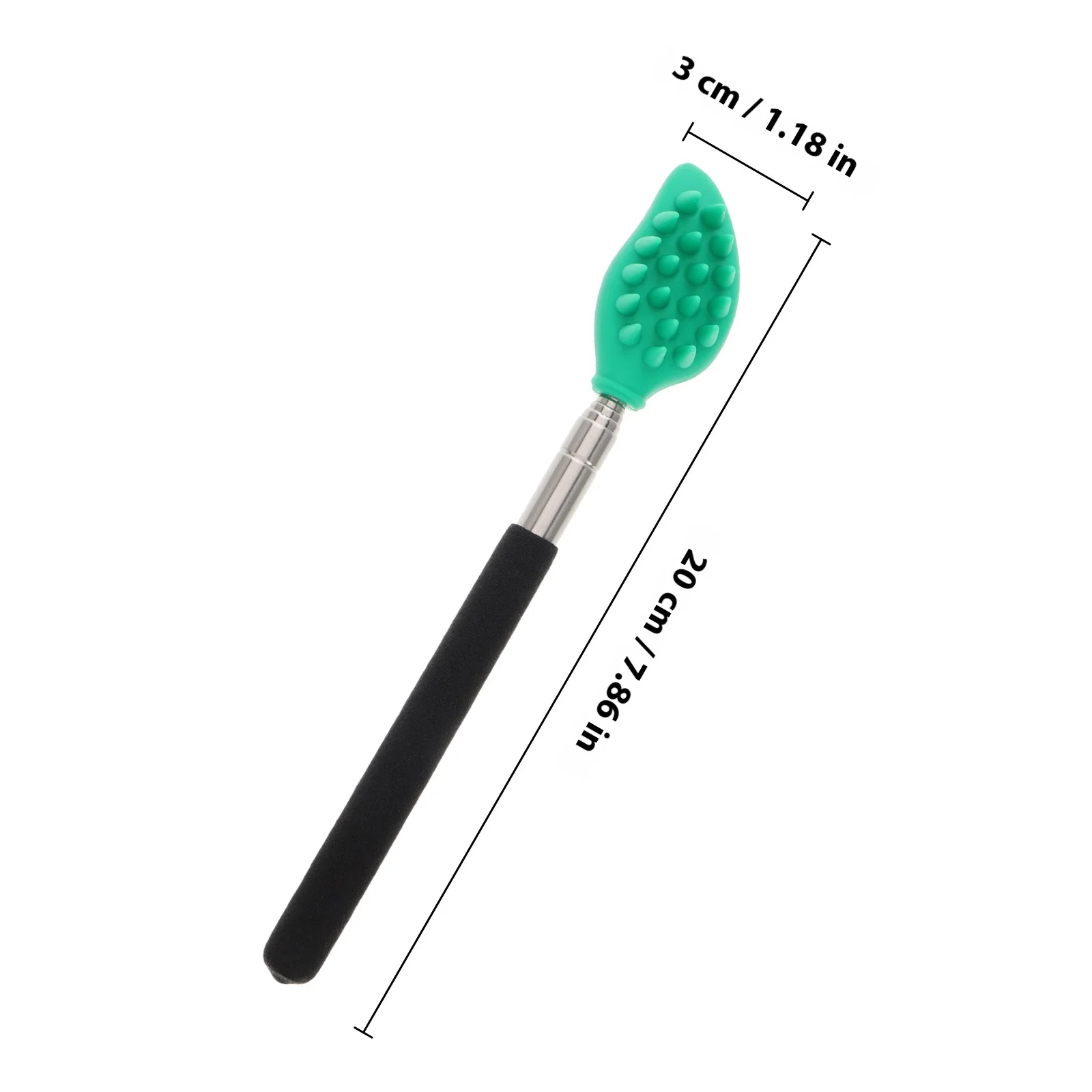 مقبض خلفي من السيليكون قابل للتمديد من الفولاذ المقاوم للصدأ لتنظيف المناطق المحمولة القابلة للسحب #6