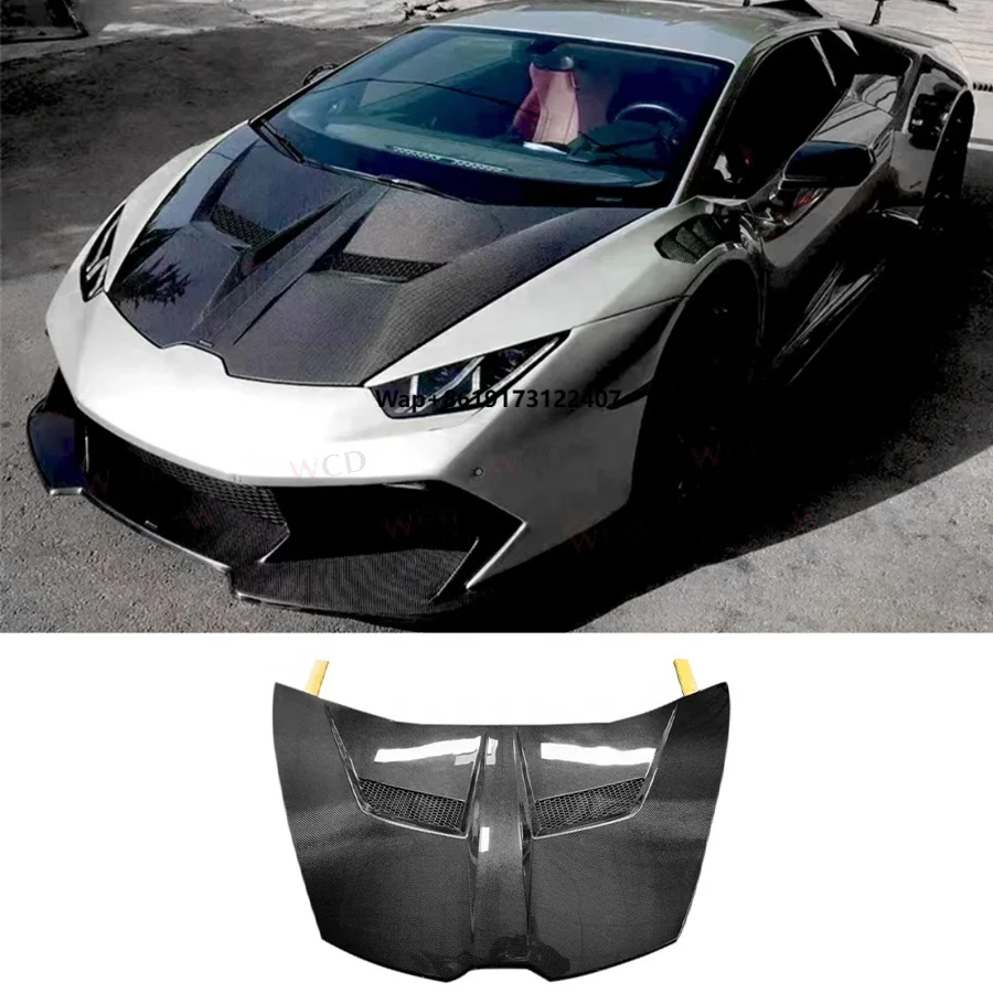 

High Quality Carbon Fiber Hood for LP580 LP610 V Style Front Engine Hood Bonnet Cover Car Bodykit