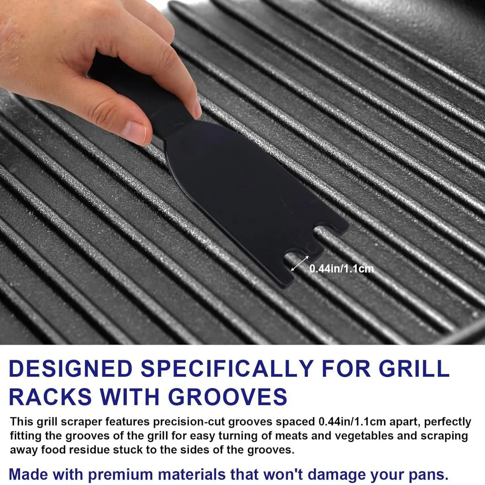 

Kitchen Sponge Cloth Double Sided Grill Cleaner Scrubbing Tool with Replacement Pads for Oven Stove Pan Use