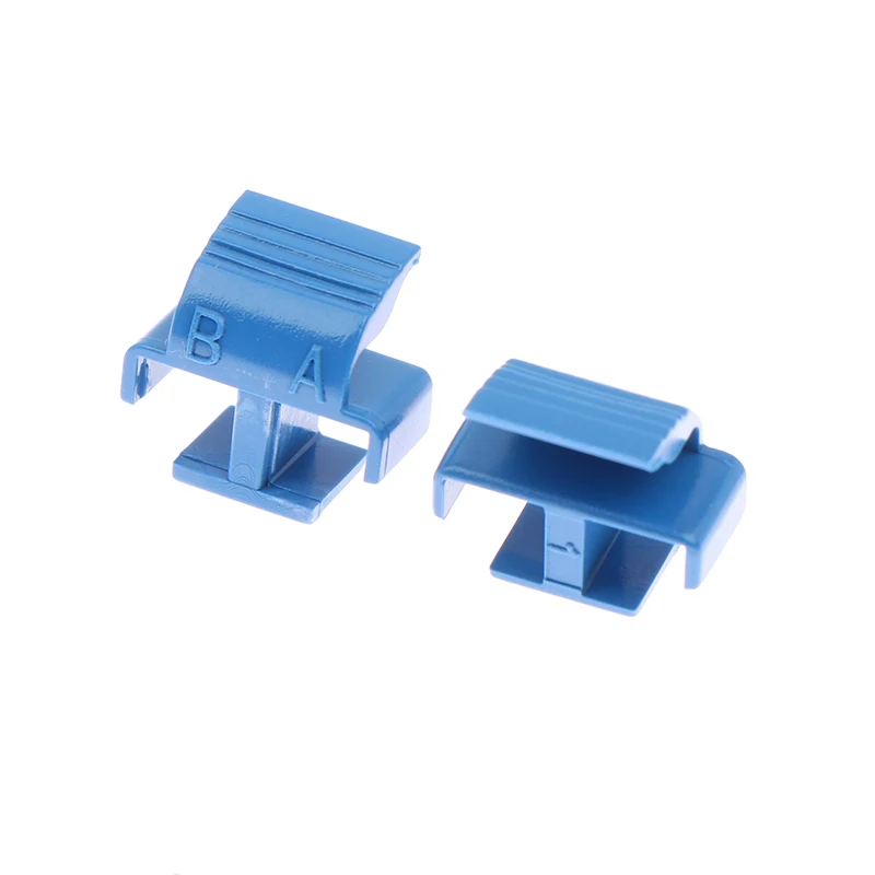 Réinitialisation AB Bleu pour Connecteur LC DX SM MM APC, Accessoire Fibre Optique, 50 Pièces