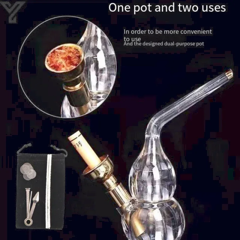 Metal Acrylic Water Tabacco Pipe Cleanable for 8mm 6mm Cigarette Holder Tar Filtration Microfilter Smoke Pipe Hookah Mouthpieces