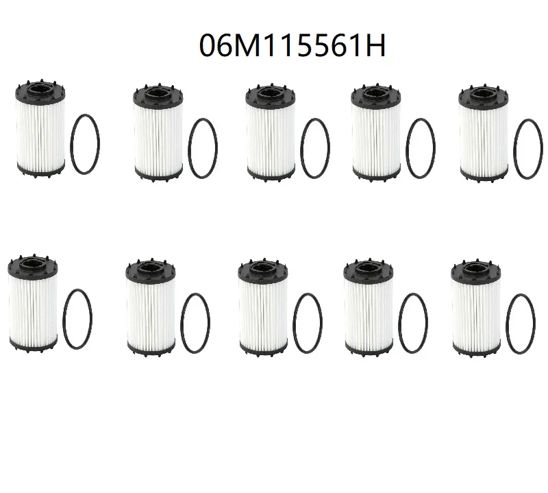 10 filtros de aceite 06M198405F 06M115561H para AUDI S4 B9 S5 A6 C8 S6 A7 A8 D5 55TFSi SQ5 Q7 Q8 55TFSI quattro para VW TOUAREG 3.0T