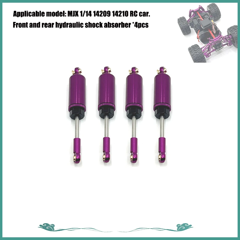 MJX-piezas De Metal Para Coche A Control Remoto 14210 14209 RC, Barra De Dirección De Brazo Oscilante Hacia Arriba Y Hacia Abajo