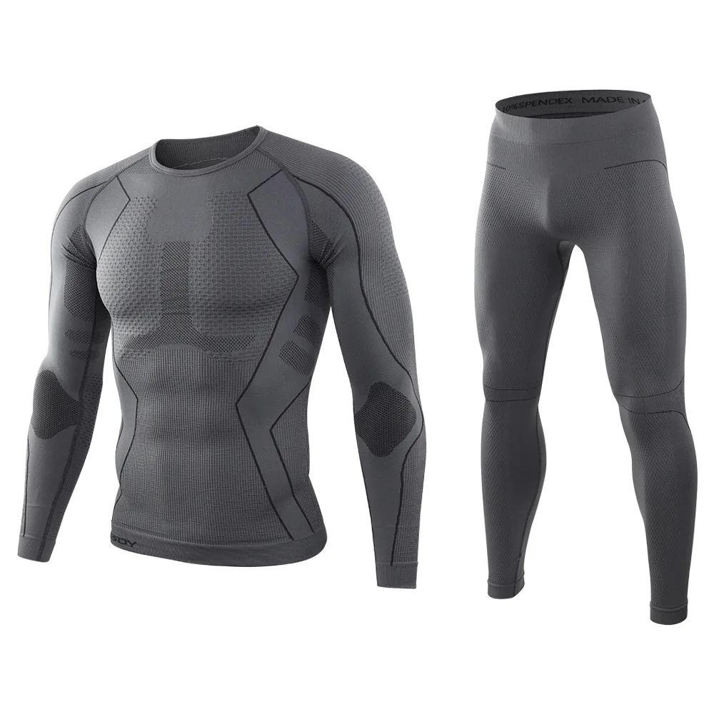 New Thermal Underwear Sets Men Compression Quick Drying Sports Fitness Long Johns Camisa Termica Thermo Underwear Muscle Clothes