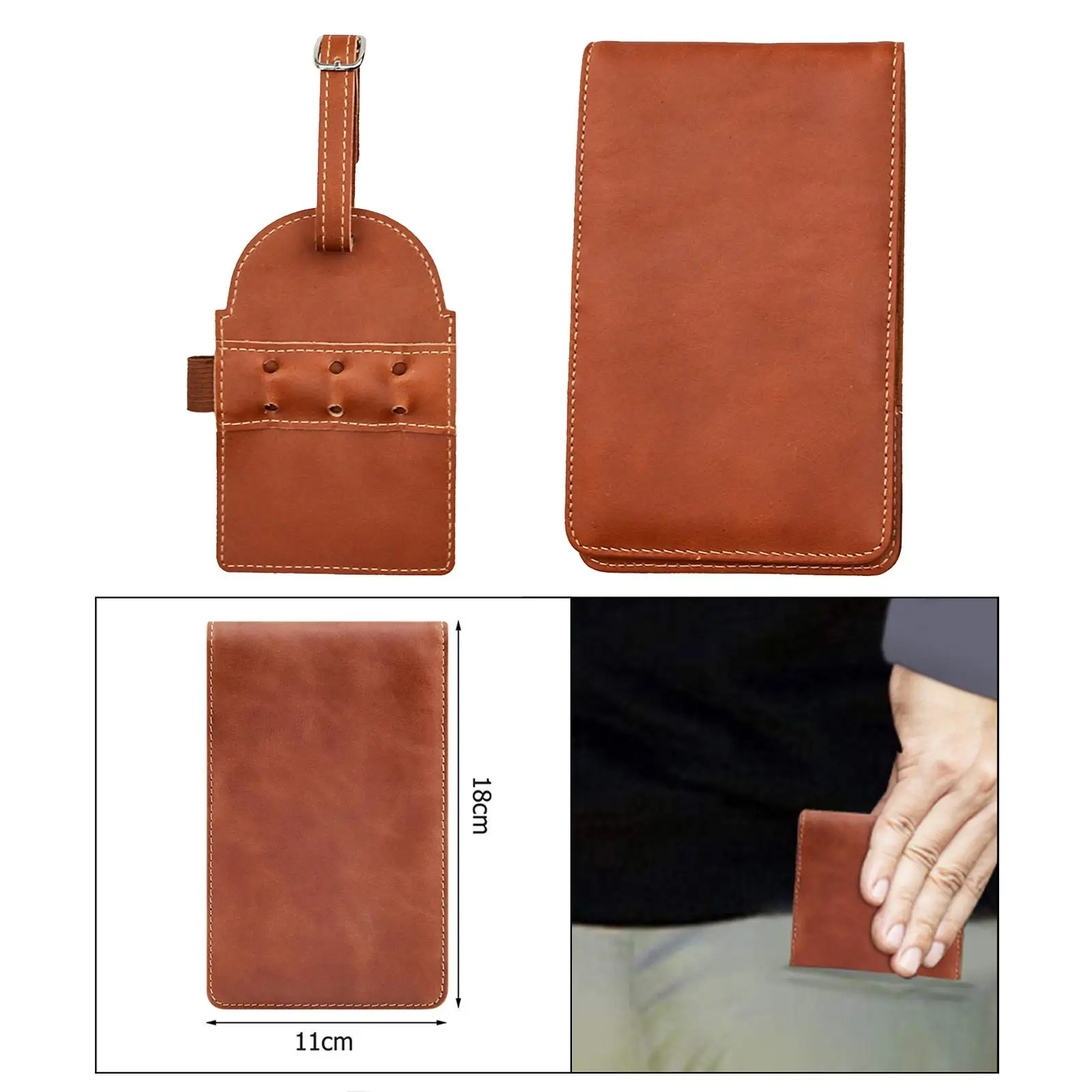 Golf Scorecard Organizer with Tee Holder - Convenient and Stylish Golfing Journal