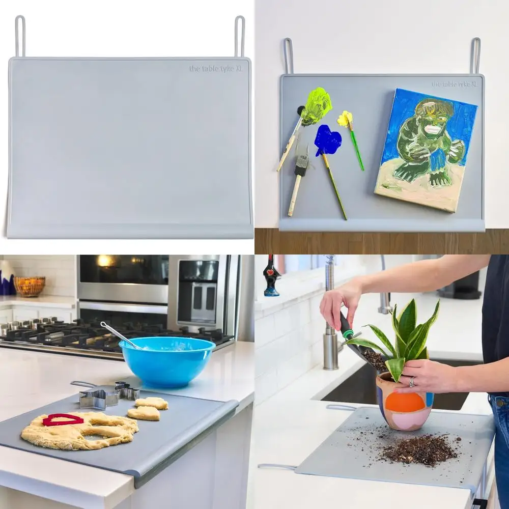 

Силиконовый нескользящий детский коврик с краем для прорезывания зубов и водонепроницаемым барьером для кормления малышей