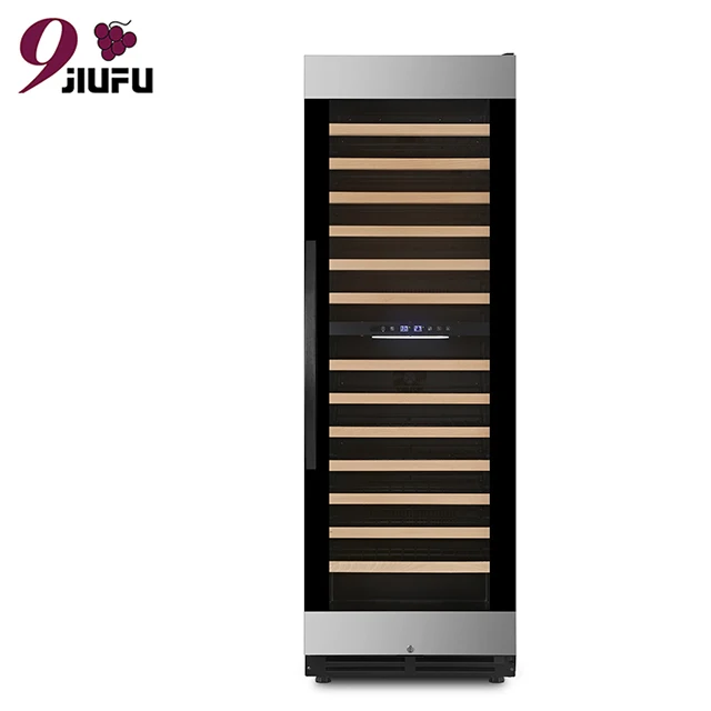 Wholesale OEM Digital Electronic Wine Cooler Led Light Beech Wood Shelf champagne Cooler