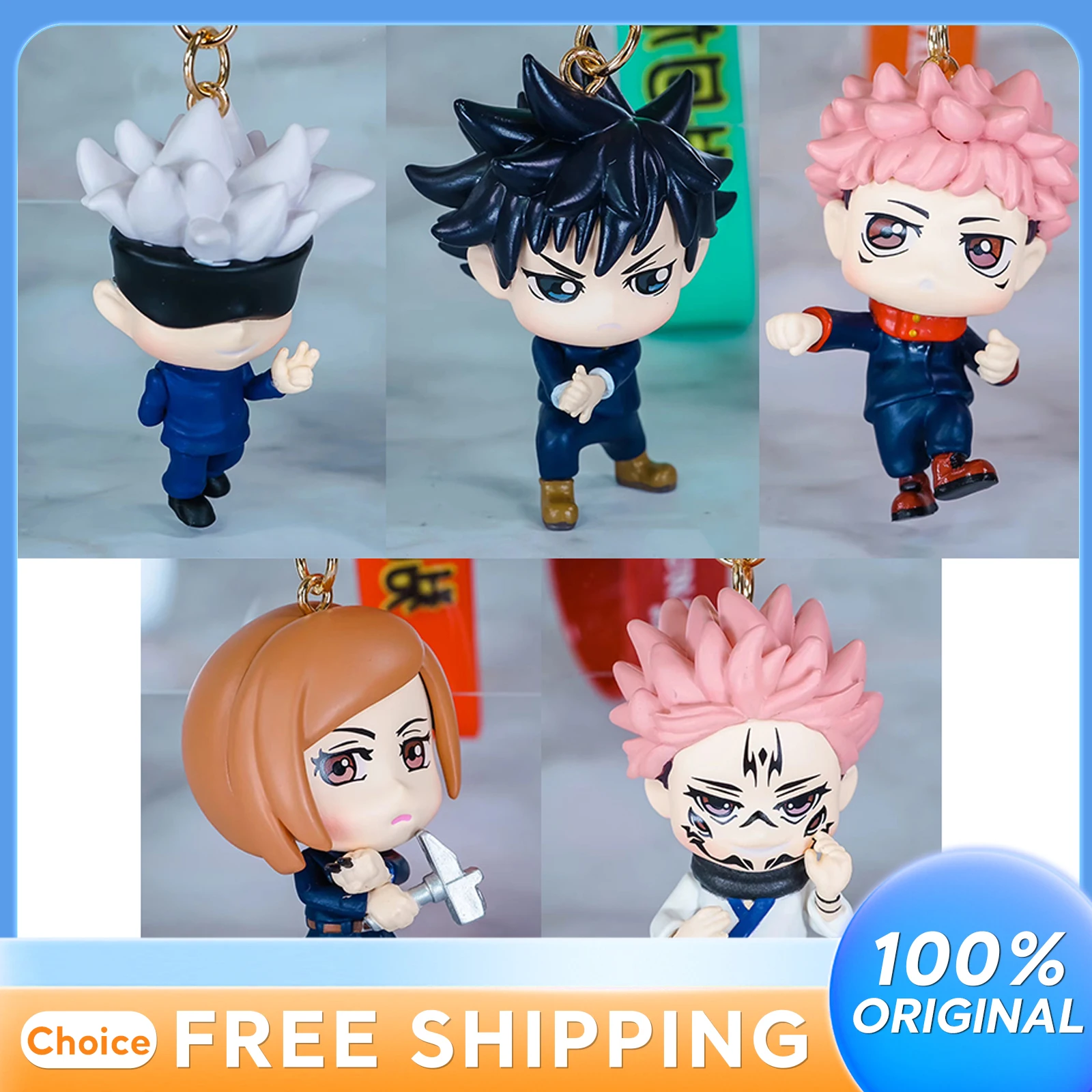 

Jujutsu Kaisen Q-Version аниме брелок кулон слепая коробка Gojo Satoru Itadori Yuji Коллекционные игрушки модное украшение