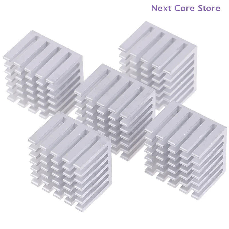 5Pcs DIY Heatsink CPU GPU Chip Aluminum Heatsink Cooling Accessories 20x20x15mm