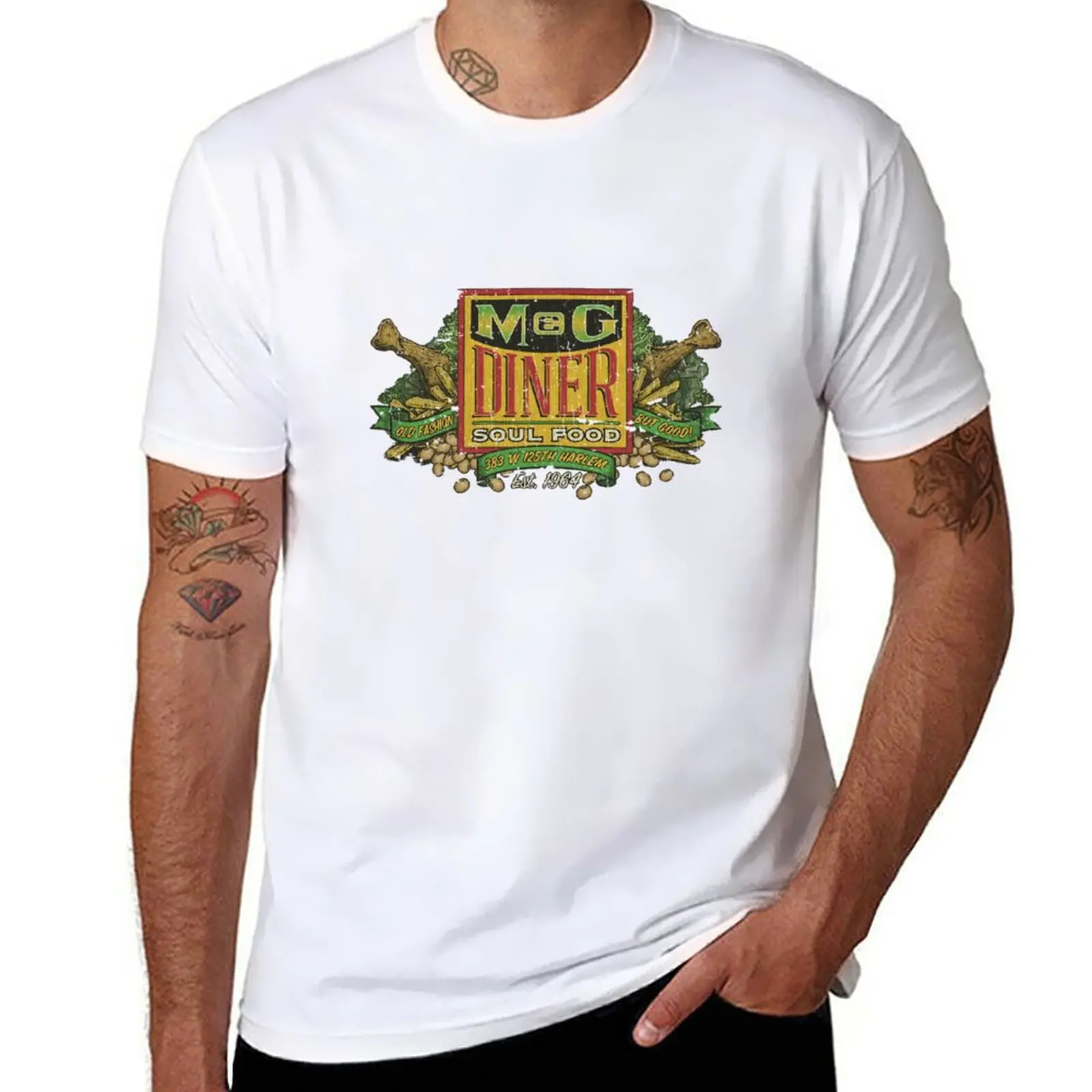 New M & G Diner So.ul Food 1 9 6 4 T-Shirt cute clothes custom t shirts design your own kawaii clothes mens t shirts pack