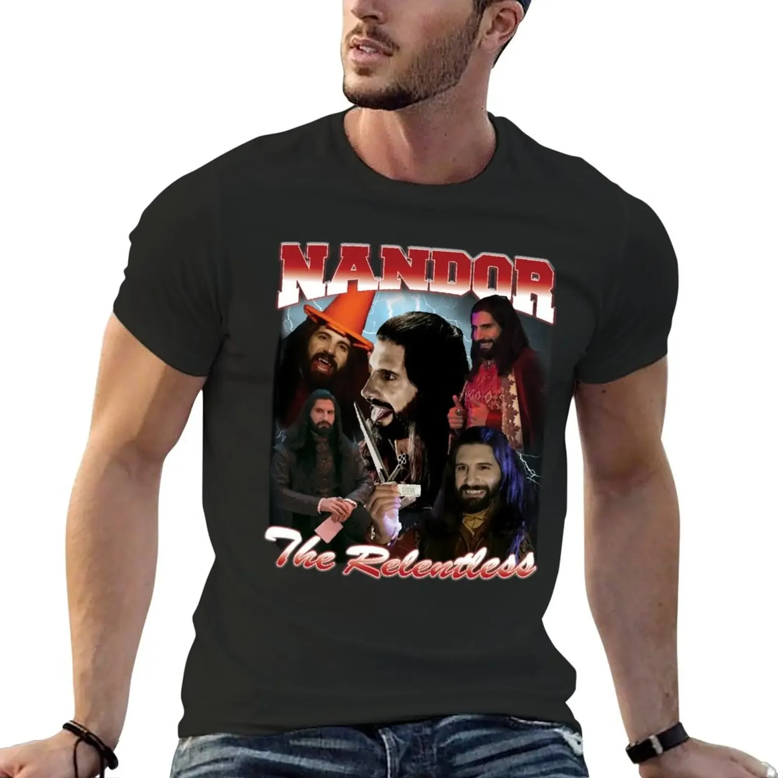 Nandor the Relentless 90's Design Classic T-Shirt vintage anime shirt blue archive new edition mens designer t shirt