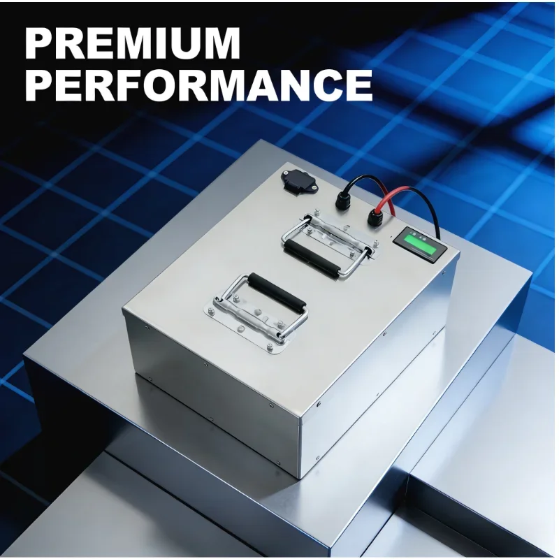 Batería de Fosfato Hierro Litio 12V 80Ah-500Ah BMS Incorporado Ciclo Profundo Suministro Energético para Sistema Solar Náutica y