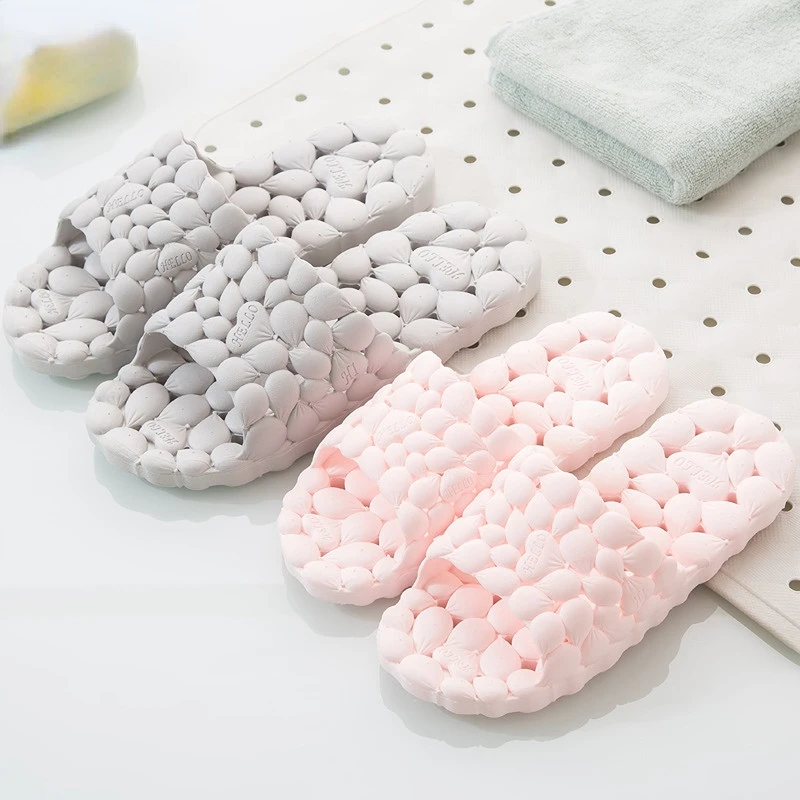 New Indoor Slippers Women Men Soft PVC Breathable Summer Shoes Home Bathroom Anti-slip Slide Lovers House Floor Slipper