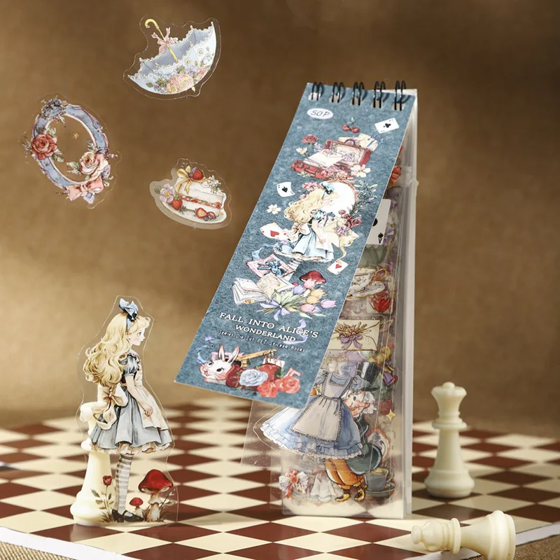 

50 шт./1 лот, милые канцелярские наклейки «Погружение в мир фантазий» для джанк-журналинга и скрапбукинга