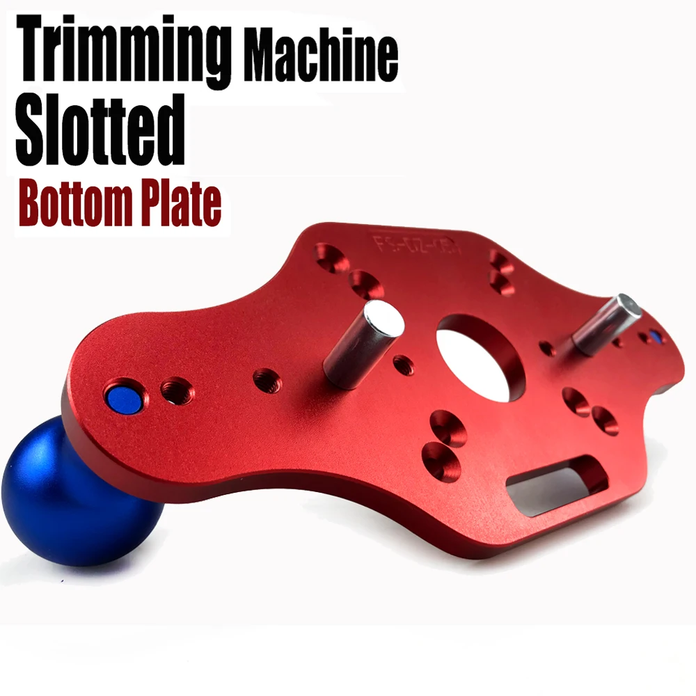 Wood Router Base Woodworking Trimming Machine Slotted Bottom Plate Bakelite Milling Mounting Plate Slotted Chamfer