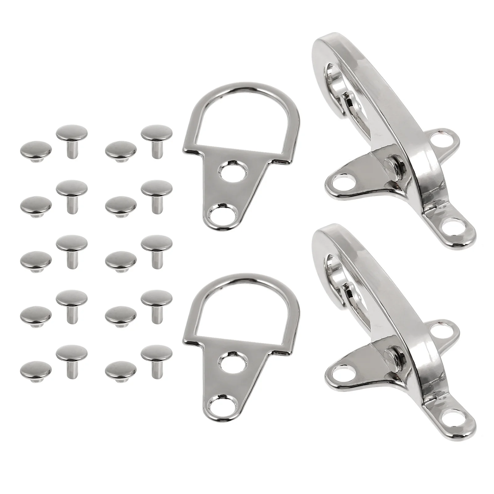 2Pairs Aircraft Buckle Waist Belt Buckles Multifunctional Durable Lightweight Decorative Buckles for Coats Jackets Down Jackets