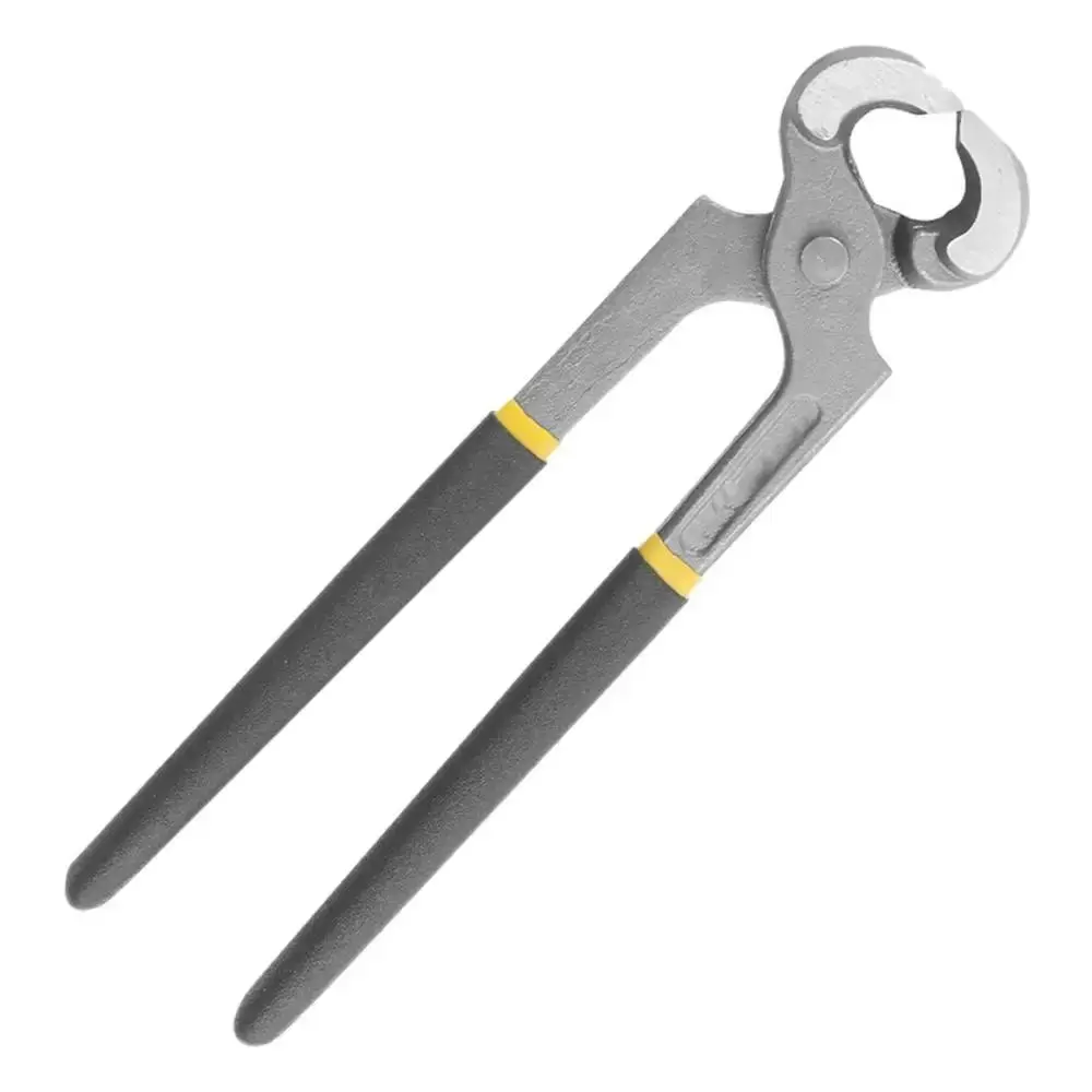 Durable 6/8/10 Inch Flat-nose Pliers Non-slip Grips Flat Mouth Horse Hoof Nipper Industrial Grade Steel Nutcracker Repair Shoes