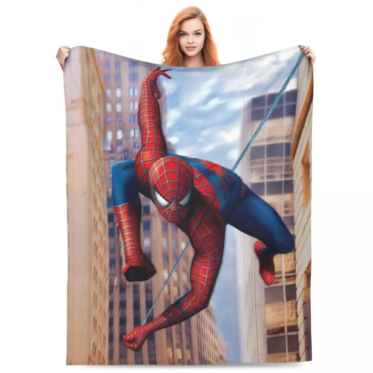 The Amazing Spider Man Blanket Airplane Travel Flannel Throw Blanket For Couch Bed Warm Soft Design Quality Bedspread Gift