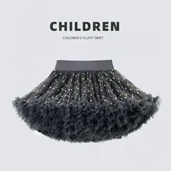 Lush Small Baby Girls Tutu Skirt for Kids Children Puffy Tulle Skirts for Girl Newborn Party Princess Girl Clothes 1-15 Yrs B023