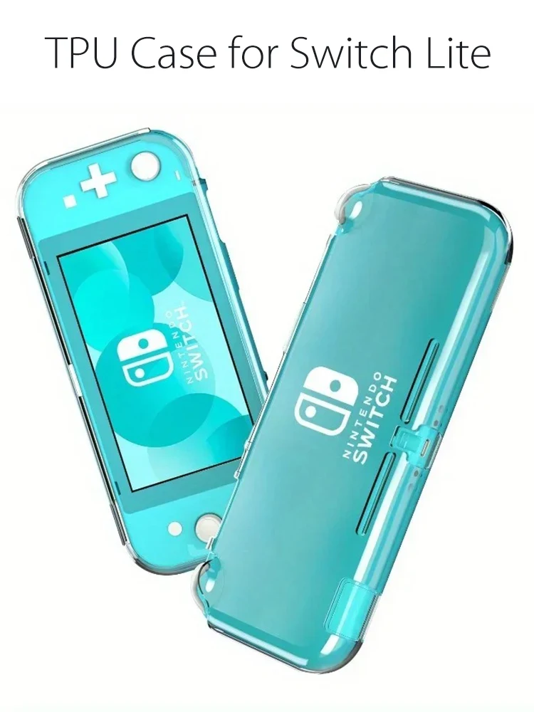 Transparente TPU-Schutzhülle für Switch Lite – stoßdämpfender Softshell-Schutz und kristallklare Konsolengehäuse für Nintendo Switch Lite