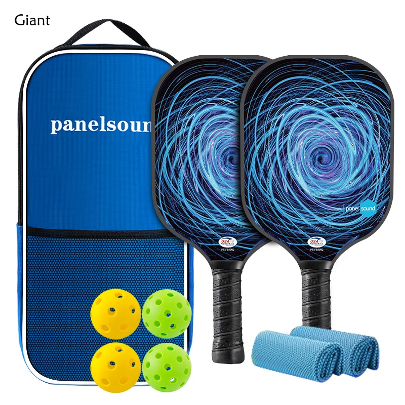 

Family Paddles Set Carbon Pickleball Paddle Carbon Fiber Pp+honeycomb Core Training Competition New Eras Friendship Padelracket