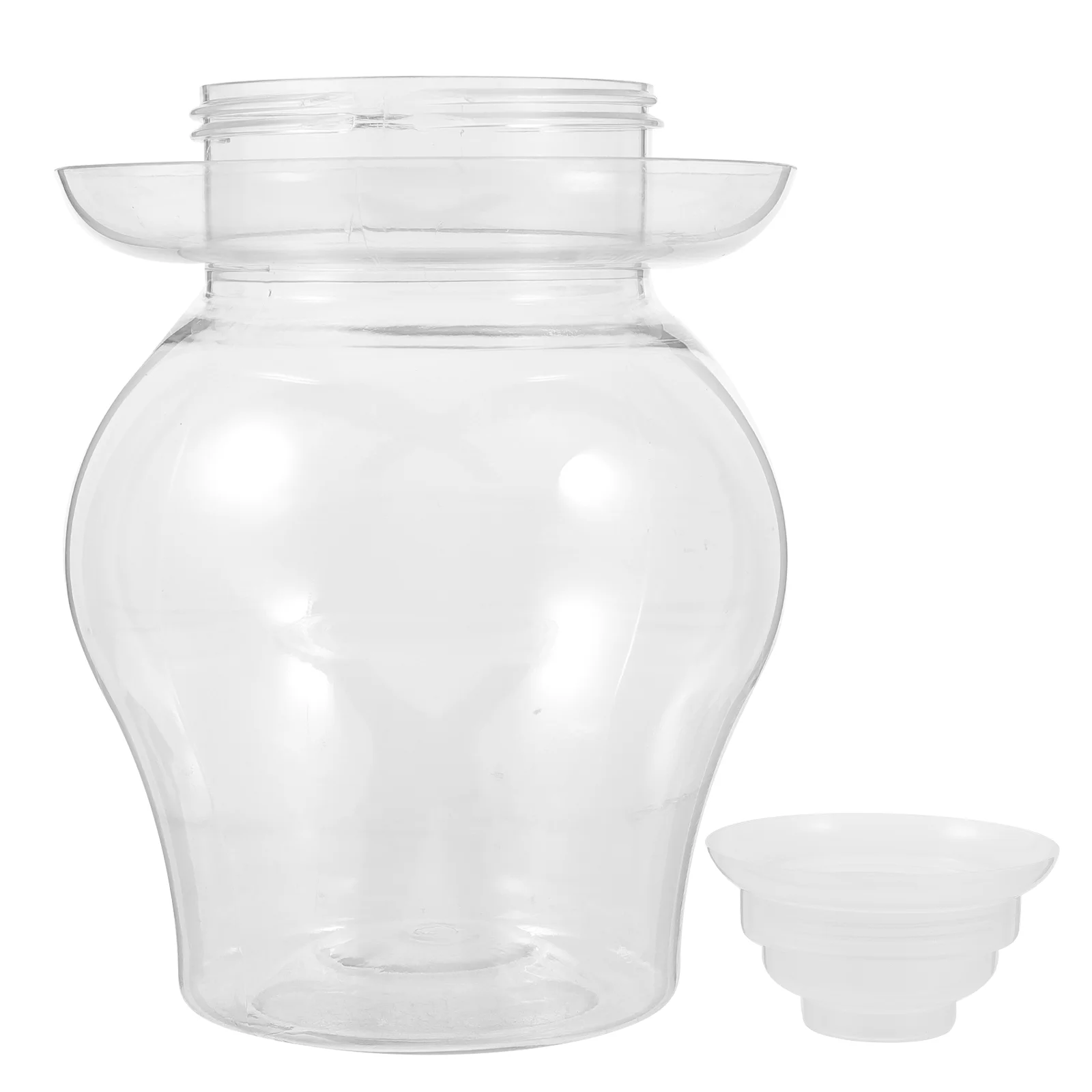 Plastic Kimchi Jar Storage Pickle Container Vegetables Airtight Design Food Fermenting