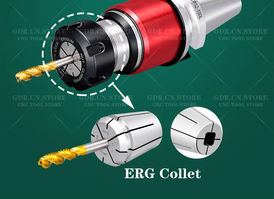 GDR BT30 BT40 BT50 ETP TER Gewindebohrerhalter ETP32 ETP25 TEP25 ERG ERG25 ERG32 Gewindebohrerhalter Halterung Werkzeughalter Spannzange – Detail 9
