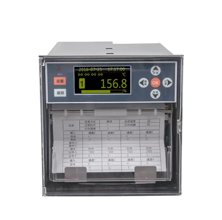 

Hot Selling Multiple Data Logger Customizable LCD Paper Temperature Pressure Recorder OEM Chart Recorder Competitive Price